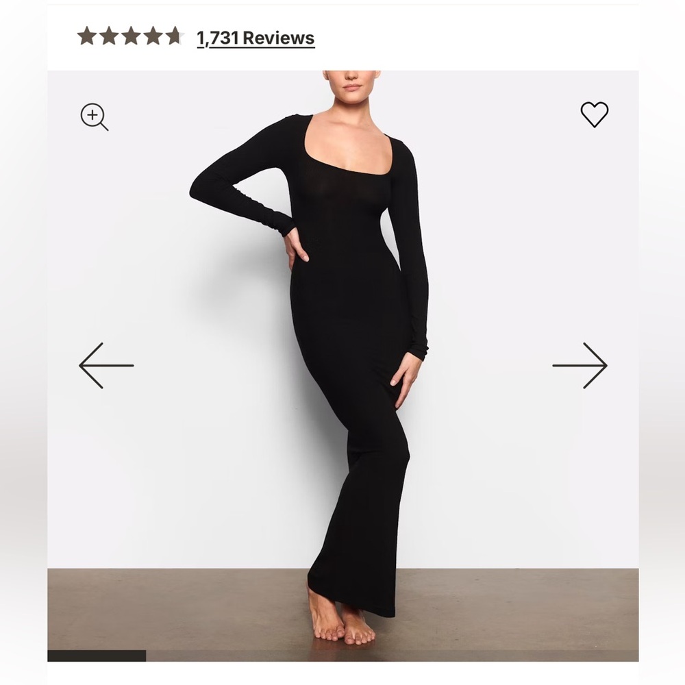 Soft lounge long sleeve dress